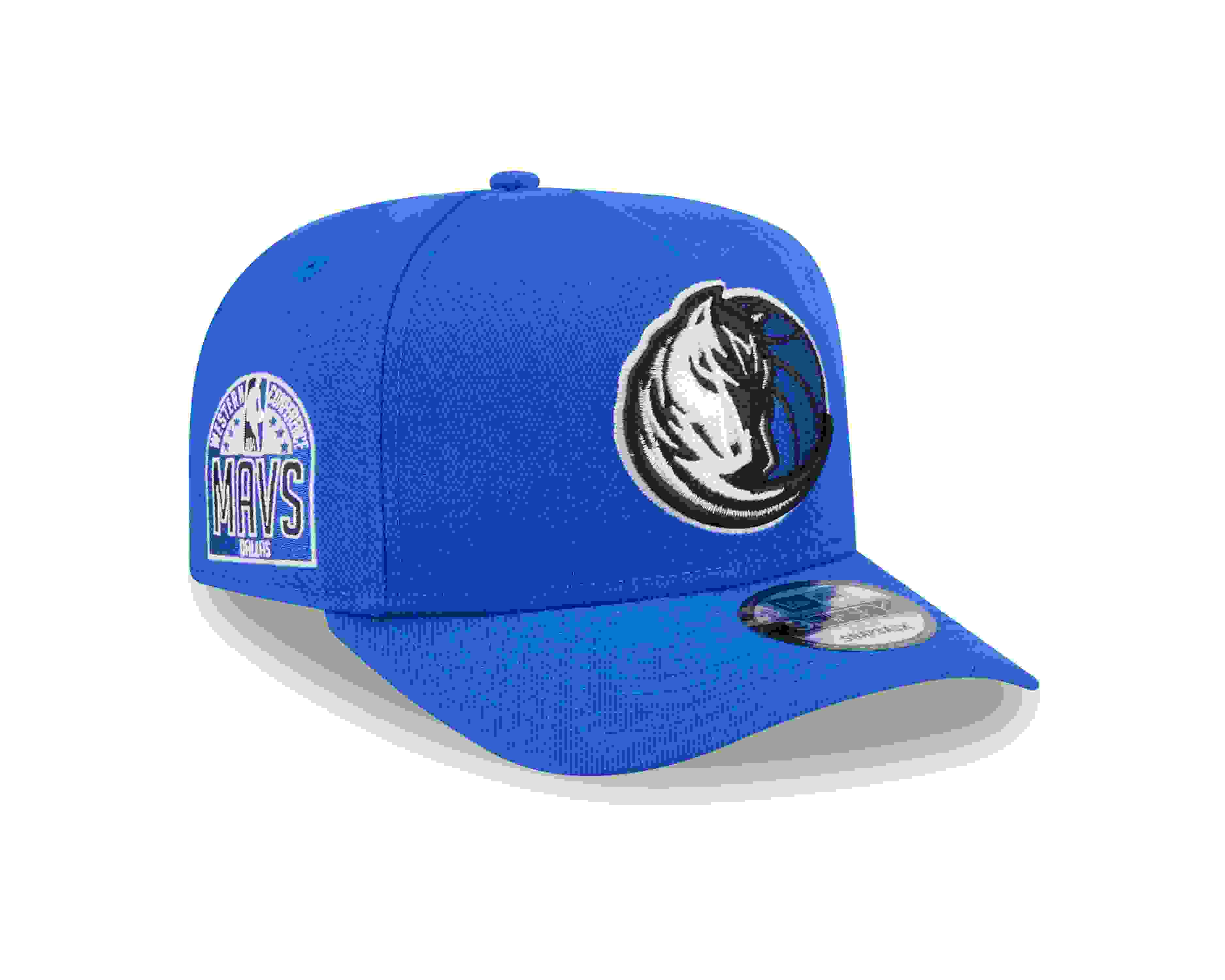 New Era Dallas Mavericks 9FIFTY A Frame Spring 2025 Blue Snapback Hat